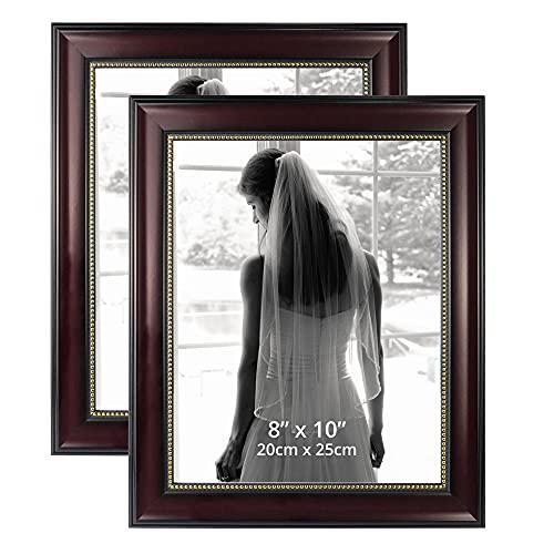 GraduationMall 8x10 Picture Frames, Real Glass, Display Photos for Wall or gallery