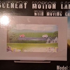 New Scenic Motion Picture Driving Toy Cars Lighted Effect Mirror Frame Sealed