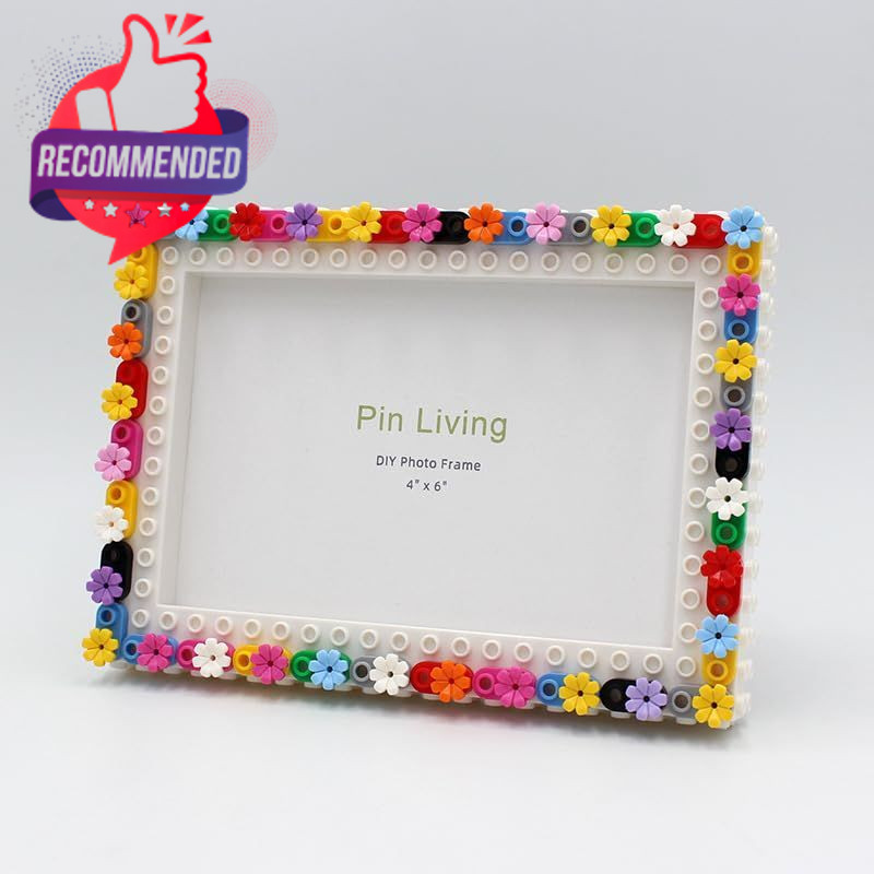 Multicolor Flower Design Diy Photo Frame, 4" X 6", Multicolor Flower gallery