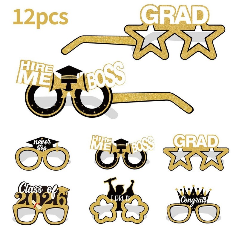 Graduation Props Bundle: Frames 70x47cm and Glasses 15.3x9.5x13cm Cardboard gallery