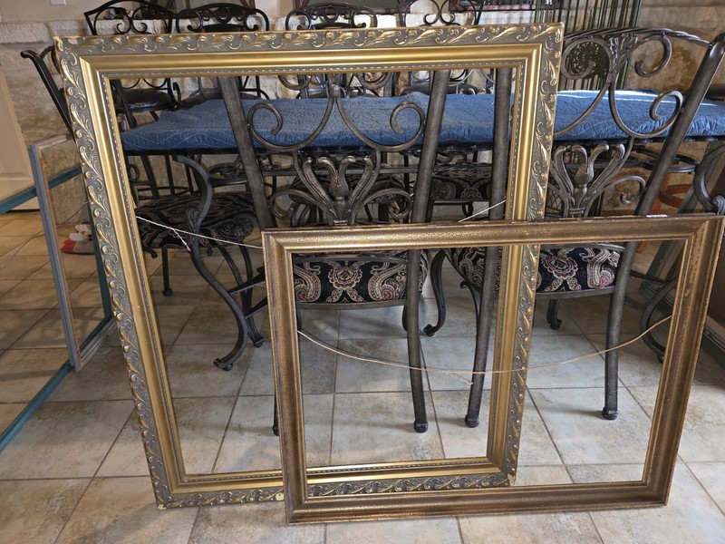 Assorted Rectangle Photo Frames, Gold Brown Black Green Silver $5-$25 each gallery