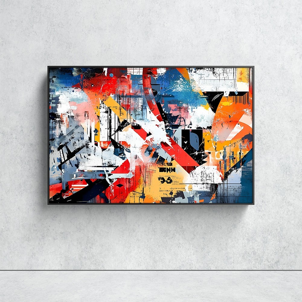 Abstract Irregular Shapes Artwork Canvas Painting Print Wall Art Poster Mural gallery
