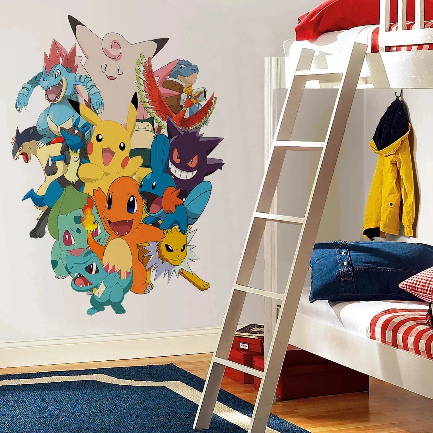 Pokemon Collage - Wall Sticker Removable Decal Home Decor Art Mural 120x90 cm gallery