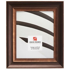 Craig Frames Ventura, 2″ Wide Distressed Brushed Bronze Picture Frame