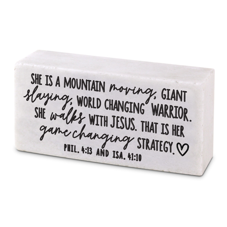 Scripture Block She Moves Mountains gallery