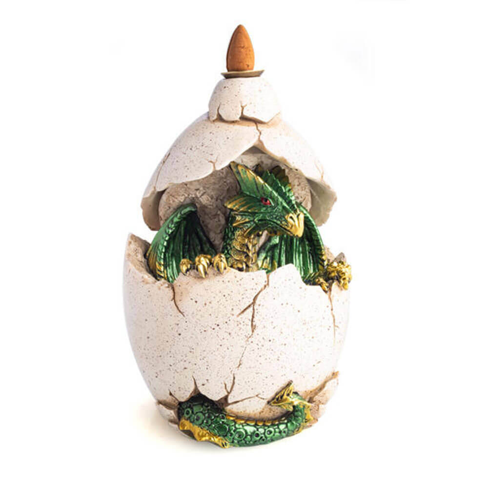 Hatching Design Dragon Egg Backflow Incense Burner w/ LED Light Perfect Display gallery