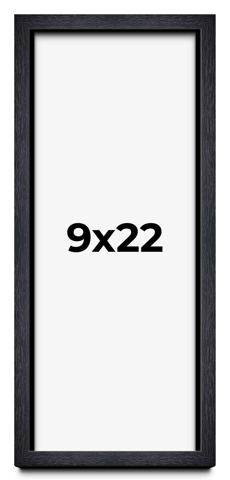 9x22 Shadow Box Frame Black | 1 Inches Deep Real Wood Farmhouse Shadowbox Displa gallery