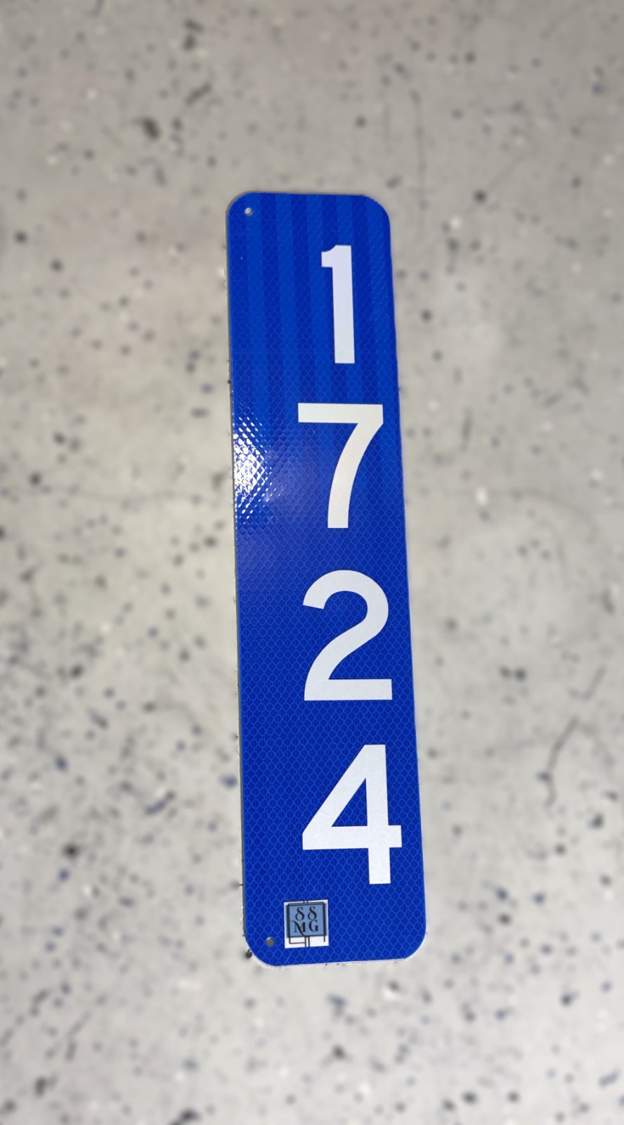 Double-Sided Vertical Reflective 911 Address Sign 18"X4" By SSMG gallery