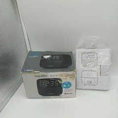 Capello Bluetooth Wireless Speaker & Alarm Clock USB Phone Charger Black (OFC)