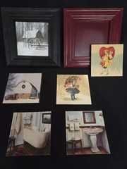 Magnetic Frames Red & Black With 6 Interchangeable Magnets 5.75×5.75 B91