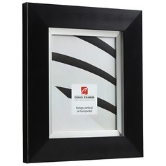 Craig Frames Chesterton, 3″ Black and Silver Picture Frame Poster Frame
