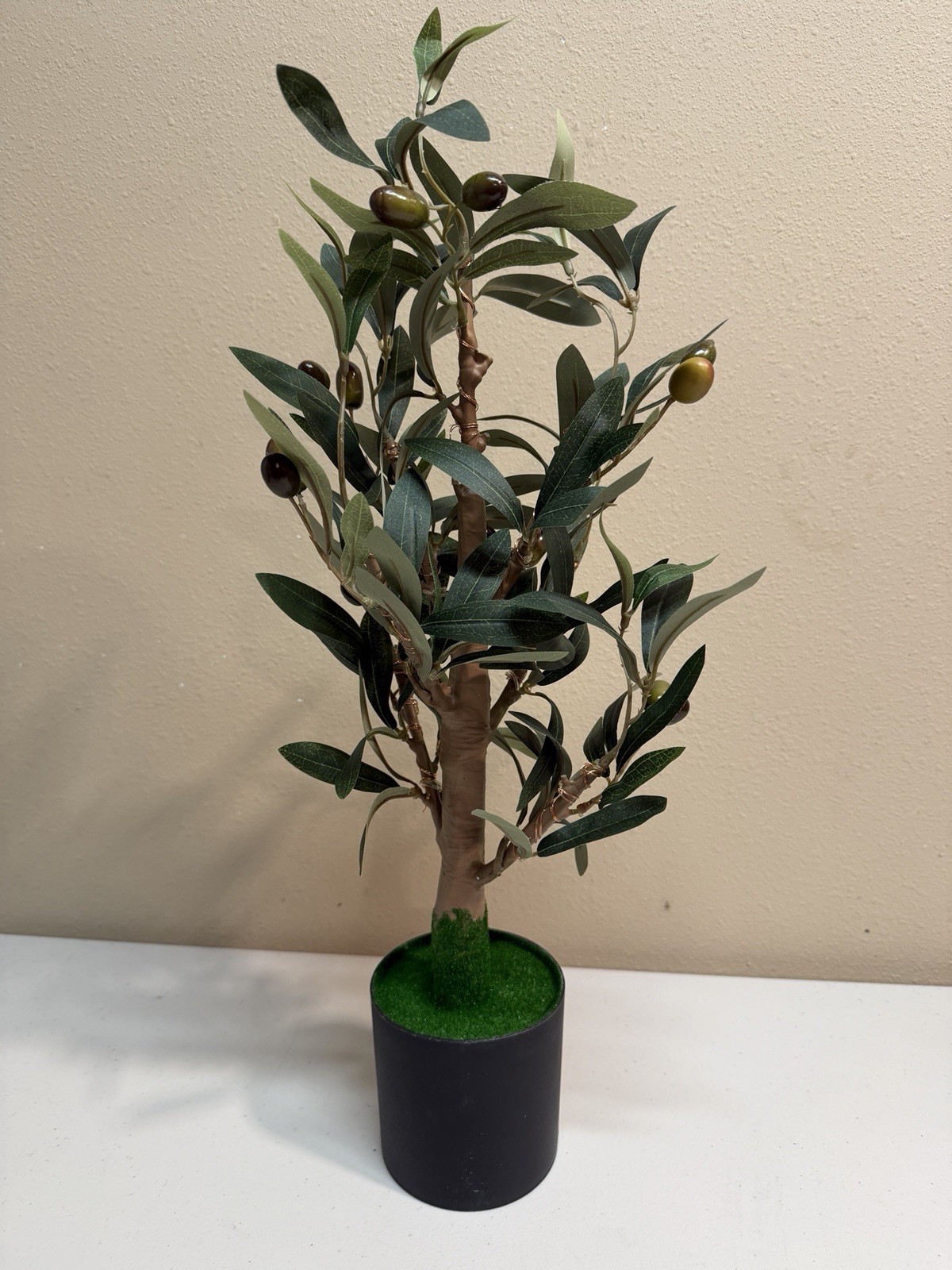 2FT LED Artificial Fake Olive Tree Lighted Potted Plant Home Decor Stable Base gallery