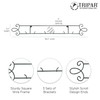 Horizontal Plate Rack, Black Display (3 Place) - Durable & Sturdy Metal Finis... gallery