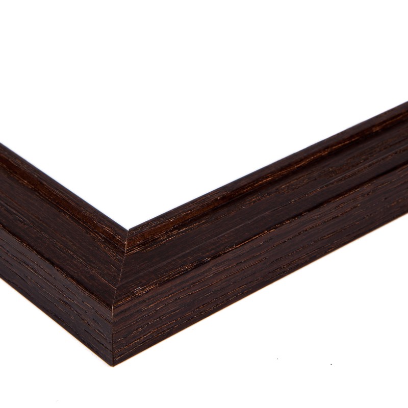 ArtToFrames Custom Picture Poster Frame Brown Walnut Stain on 1.125" Wide Wood gallery
