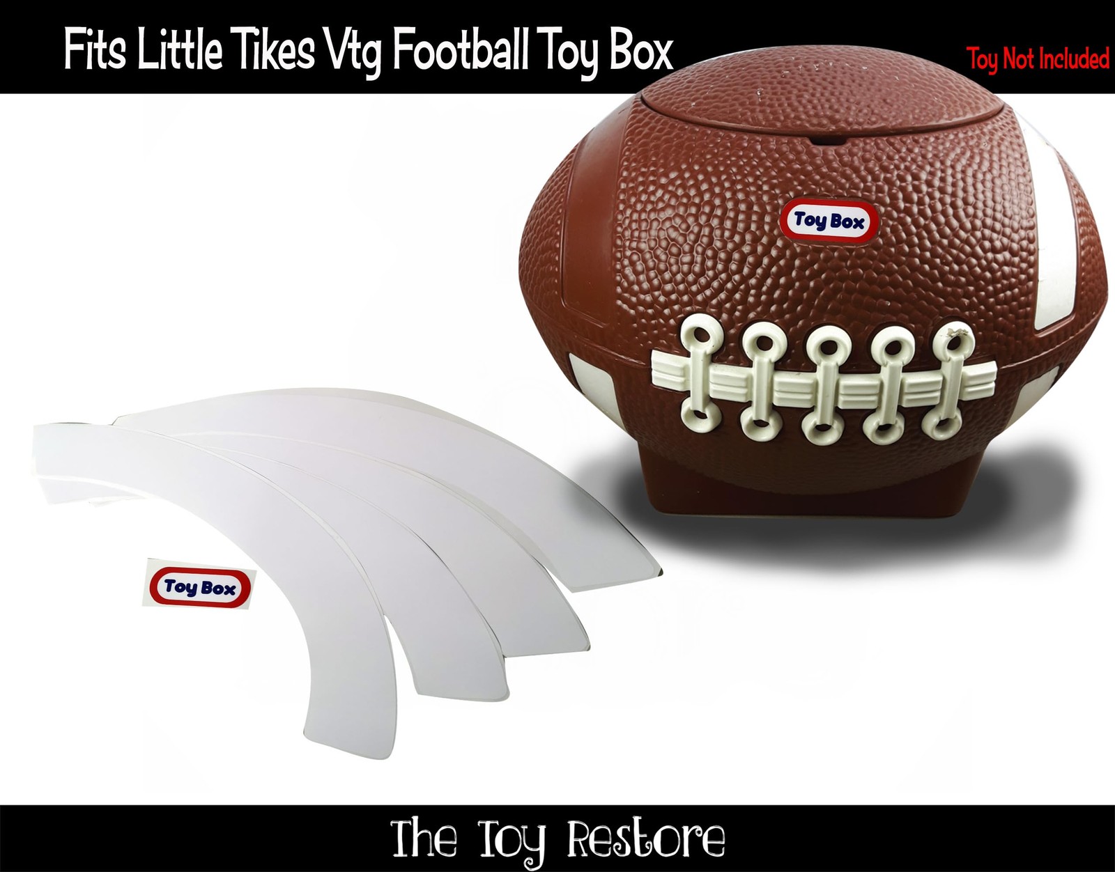 Toy Restore Replacement Stickers fits Little Tikes Football Toy Box VTG Toybox gallery