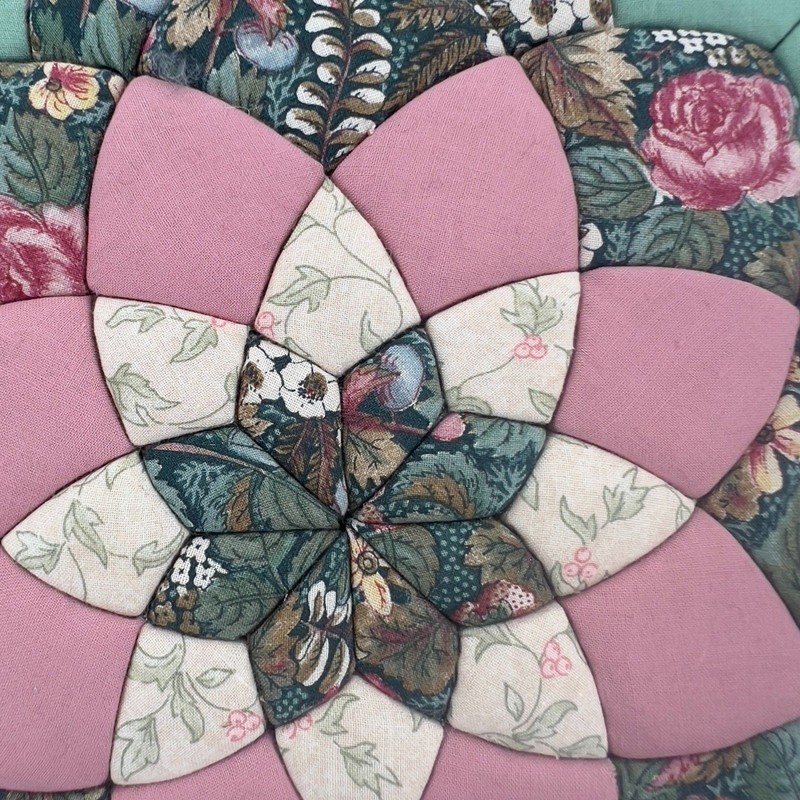 Quilted Patchwork Square Wall Panel Cottage Core Shabby Chic VTG Boho gallery