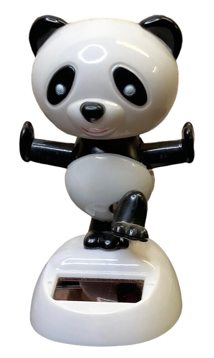 Flip Flap Solar Powered Dancing Panda Swing Dancer Novelty Crazy Bobblehead Toy gallery