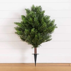 3′ UV Resistant Artificial Cedar Bush with Integrated Ground Stake
