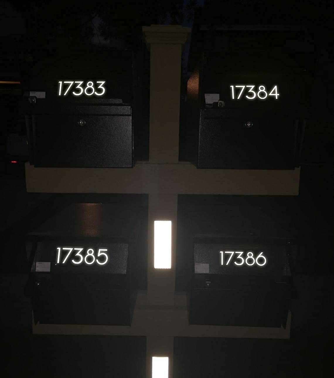 2 Inch Reflective Mailbox Numbers Sticker (0-9, 5 Sets) Modern Number Vinyl Wate gallery