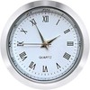HILLHOME Mini Clock Insert 1-1/2 Inch (37 mm) Round 1 7/16 inch, Silver gallery
