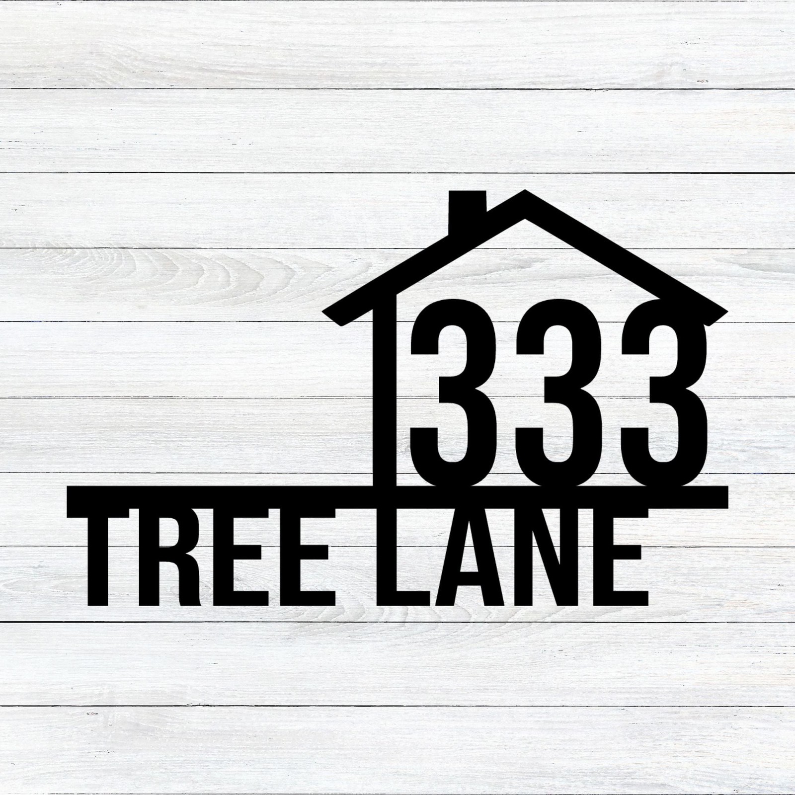 Personalized Address Metal Sign Custom Home Decor Durable Weather Resistant gallery