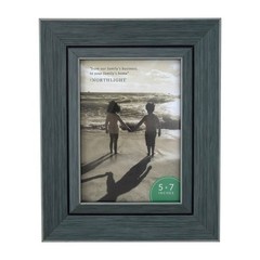 Northlight 10″ Classical Rectangular 5″ x 7″ Photo Picture Frame Gray and Black