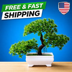 Artificial Plants Bonsai Simulated Tree Potted Plants Fake Flowers Table Potted
