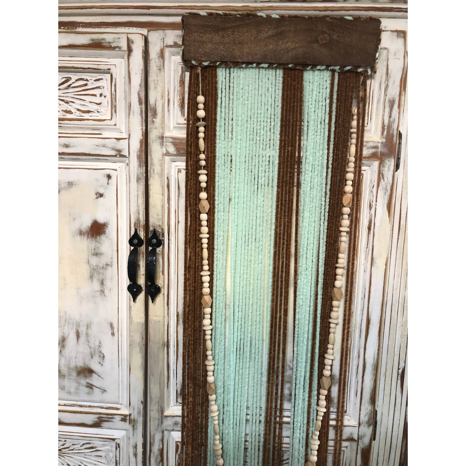 Green and Brown Macrame, Spring Macrame, Yarn Wall Decor gallery