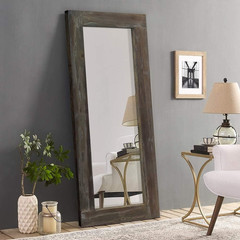 Rustic 58″x24″ Full Length Mirror – Wall-Mounted or Leaning Style