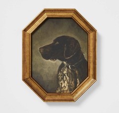 NEW! Threshold Studio McGee – Pointer Dog Wall Art in Frame – 8″ x 10″