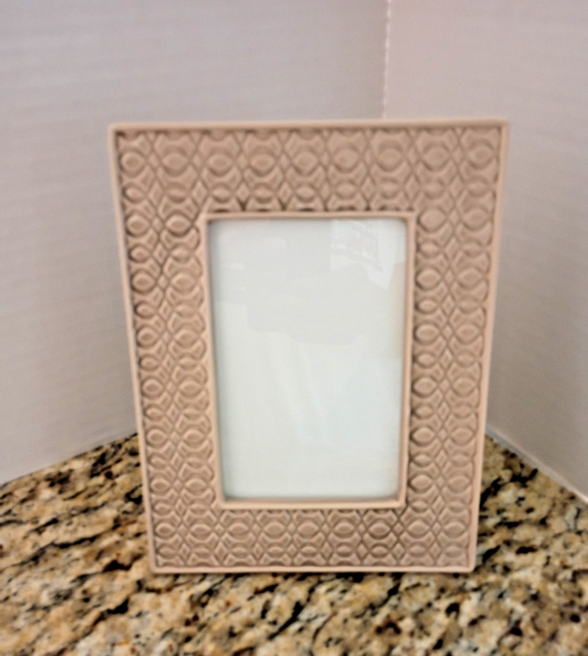 Grasslands Road Ceramic Photo Frame Embossed Geometric pattern 4 by 6-Inch. gallery