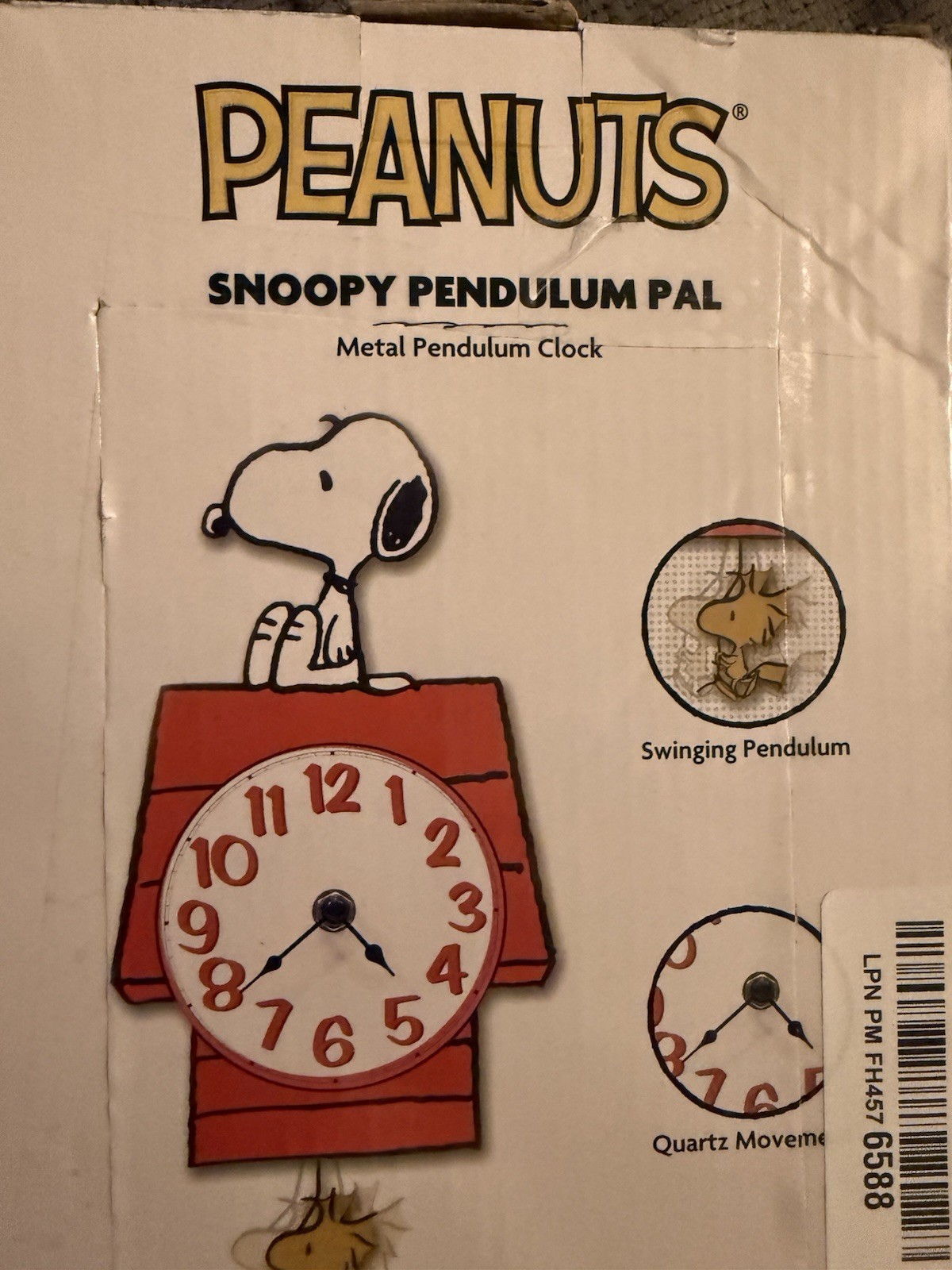 Mark Feldstein & Associates Peanuts Snoopy's Dog House with Woodstock Pendulum gallery