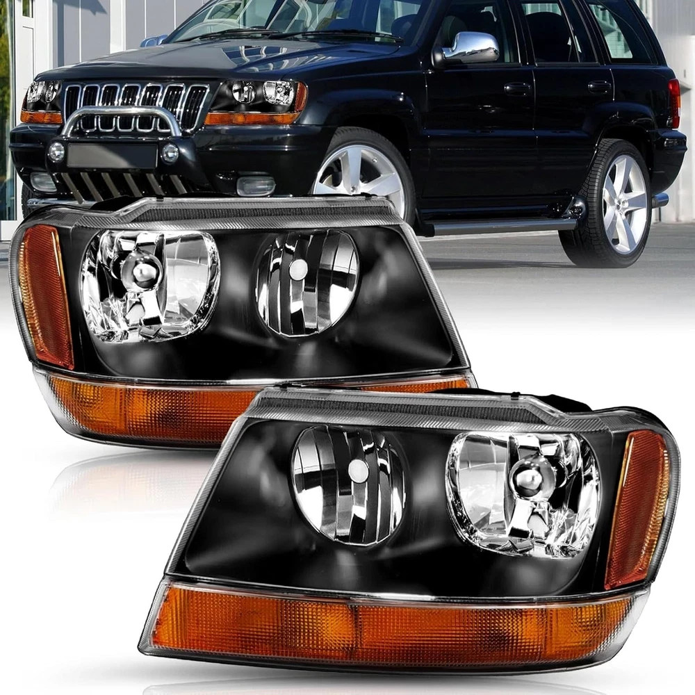 Headlights Assembly Compatible with 1999 2000 2001 2002 2003 2004 Jeep Grand Che gallery