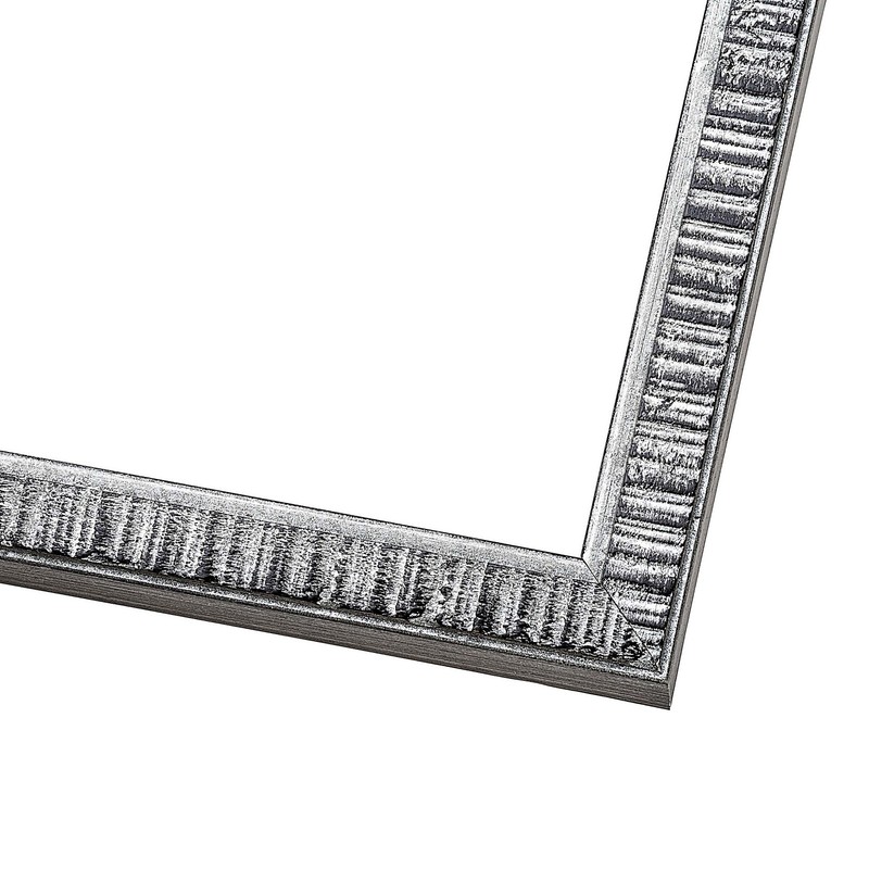 19x25 Frame Silver Grey Distressed Solid Wood Picture Frame | 0.75 Inch Moulding gallery