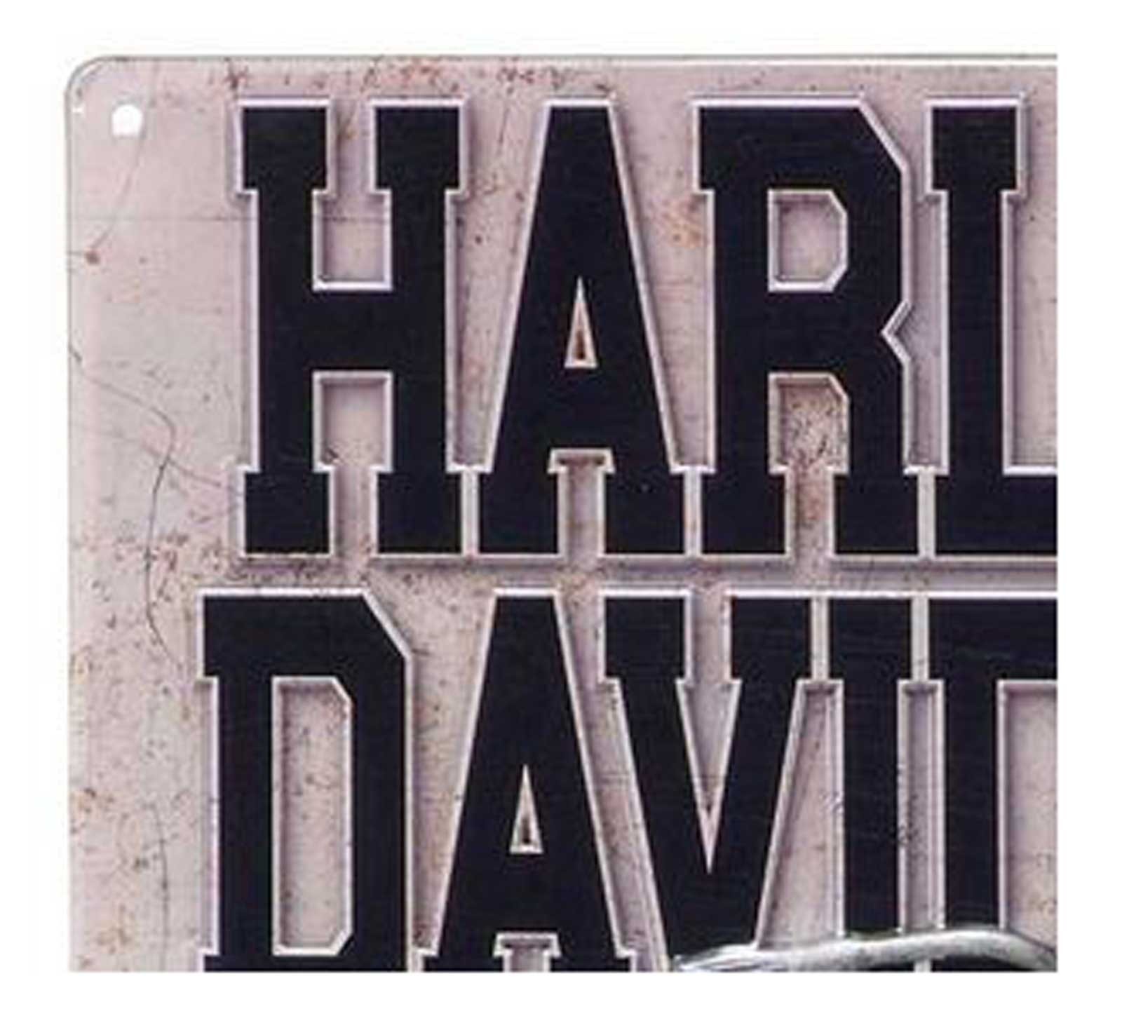 Harley-Davidson Embossed Tin Sign, Liberator Motorcycle Logo, 12 x 15.75 inch gallery