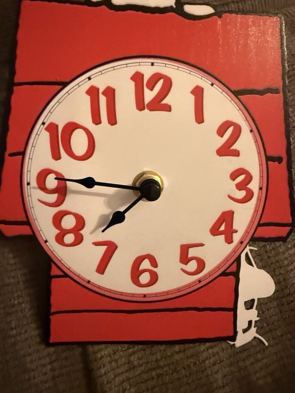 Mark Feldstein & Associates Peanuts Snoopy's Dog House with Woodstock Pendulum gallery
