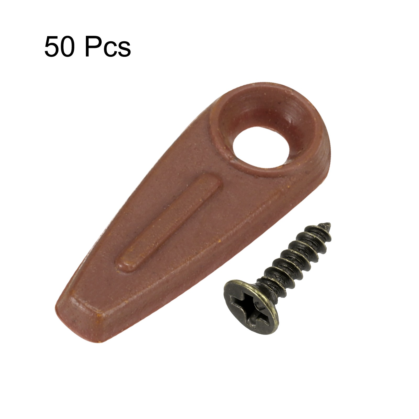 50Pcs Turn Button Fasteners Set with 50Pcs Screws for Hanging Drawing Brown gallery