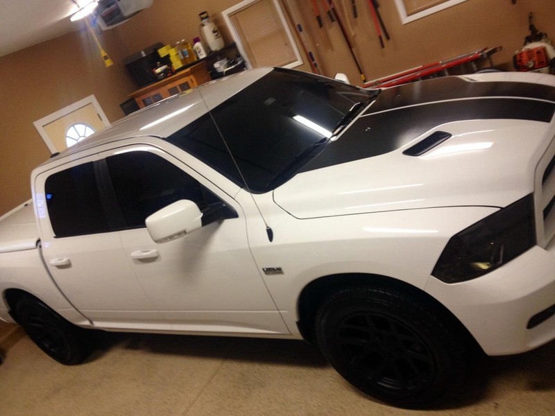 Performance Sport Solid Split Hood Stripe Stripes Decals Fit 2009-2018 Dodge Ram gallery