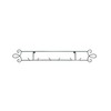 Horizontal Plate Rack, Black Display (3 Place) - Durable & Sturdy Metal Finis... gallery