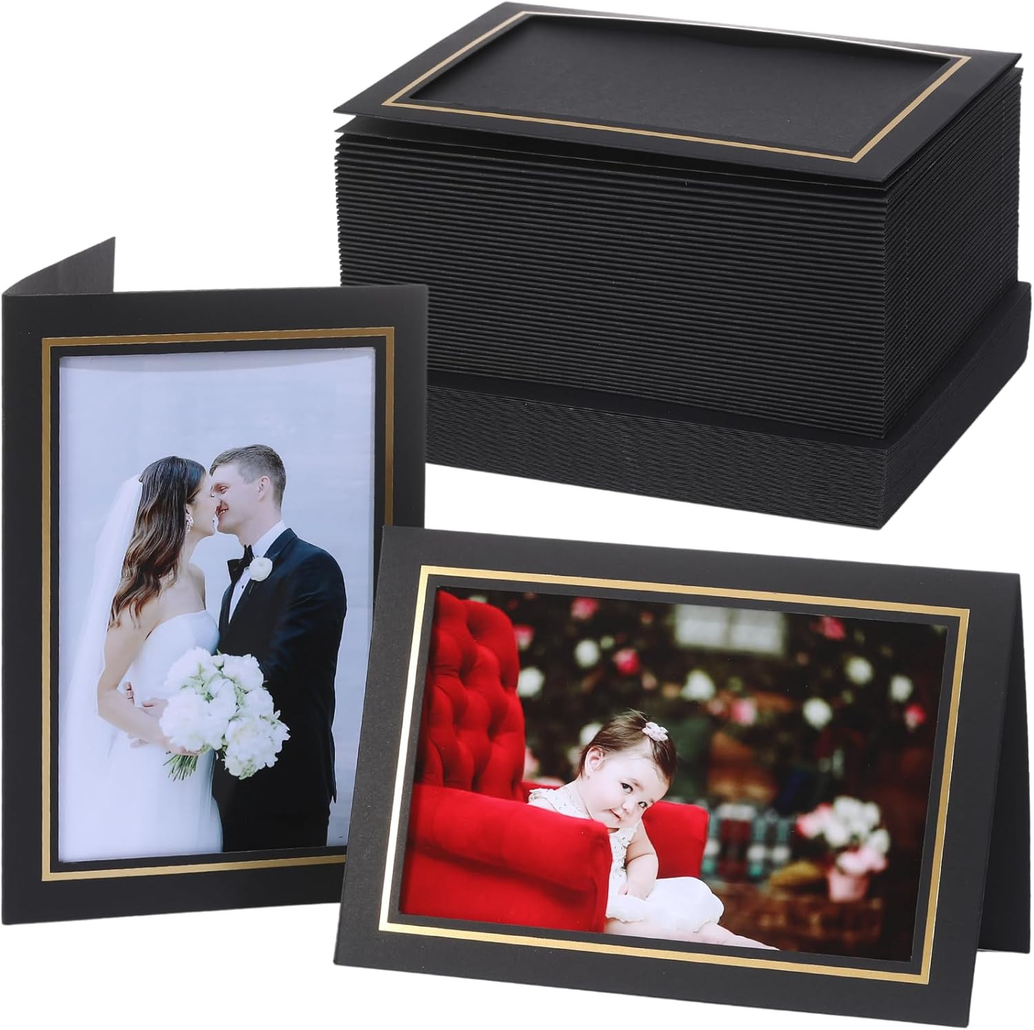 50 Count Photo Frame Cards with Envelopes 4x6 Paper Picture Frame Notecards Phot gallery