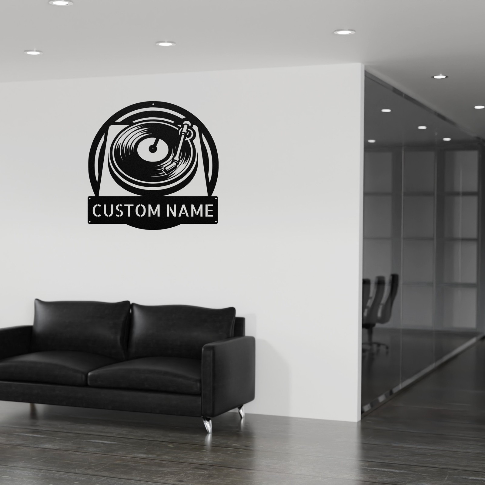 Personalized Monster Music Turntable Record Metal Sign Unique Music Lovers Gifts gallery