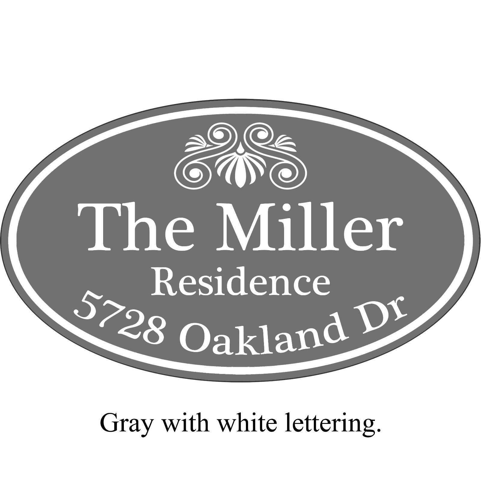 Personalized House Address Decorative Custom Plaque 12" x 7" Aluminum Sign gallery