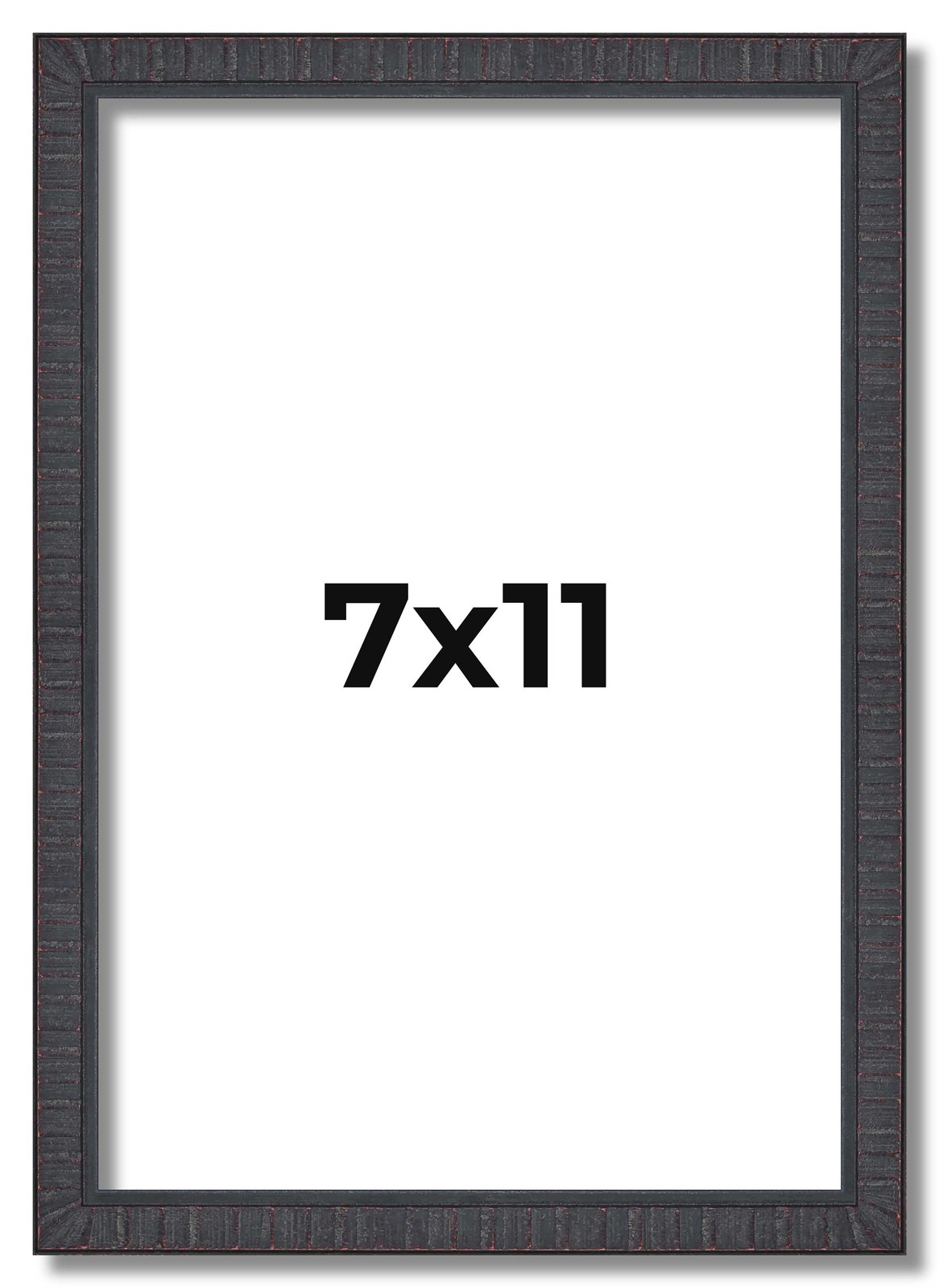 7x11 Frame Brown Picture Frame Complete Modern Photo Frame UV Acrylic, Acid Free gallery