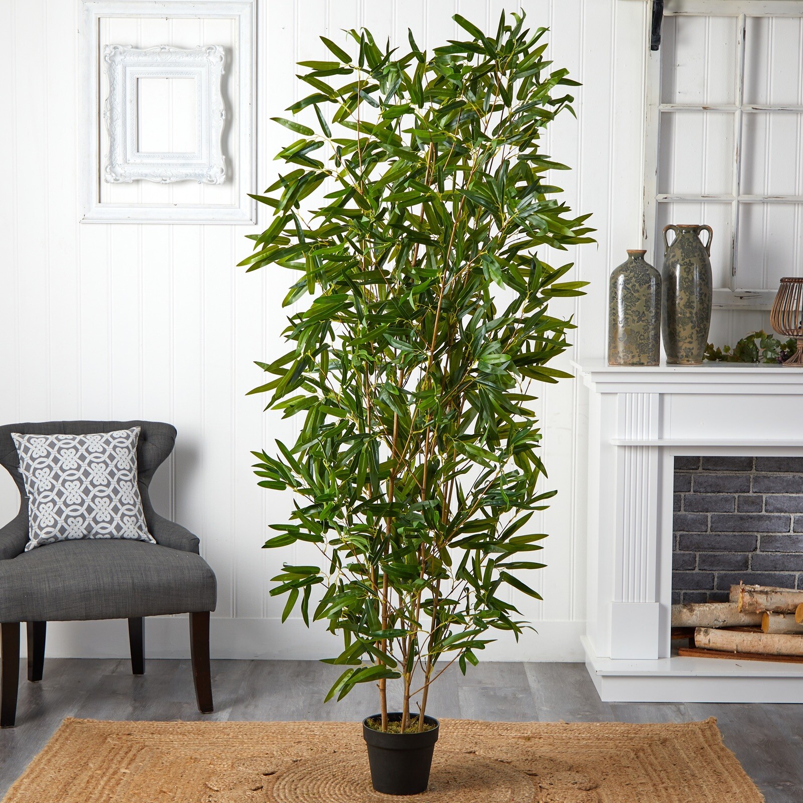 6’ Bamboo Artificial Tree (Real Touch) UV (Indoor/Outdoor). Retail $199 gallery