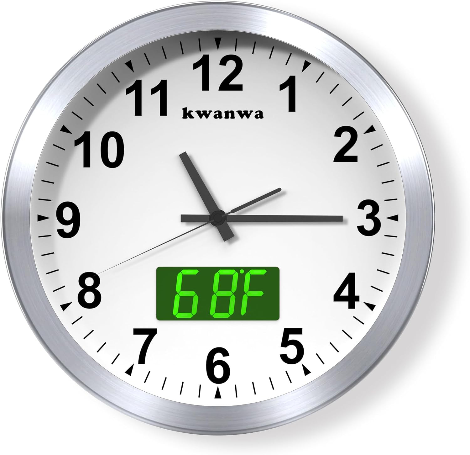 Wall Clock, with LED Digital Display, Modern Decro Wall Clock, Silent Non gallery