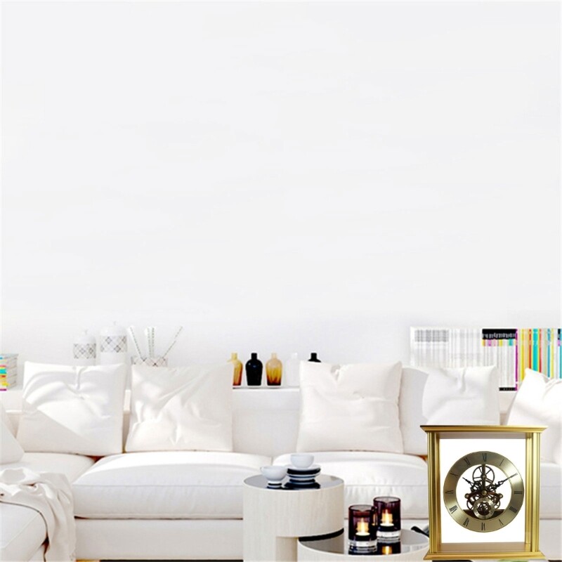 Round Gear Wall Clock Gold Perspective Digital Wall Clock 160mm Diameter gallery