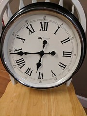 Skytimer Black Wall Clock