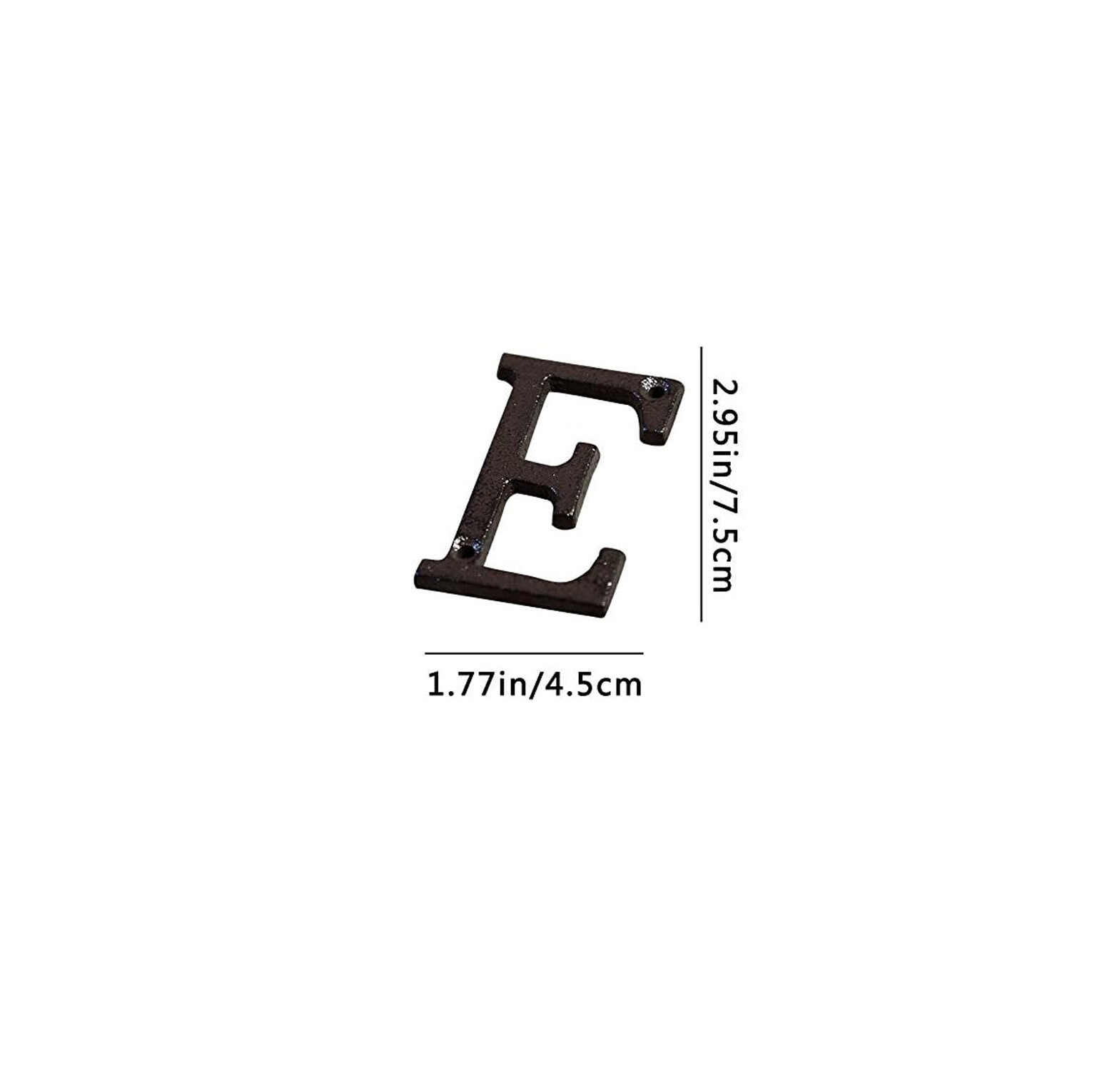 Rustic Cast Iron House Address Numbers Letters Black Alphabet Home Door Mailbox gallery