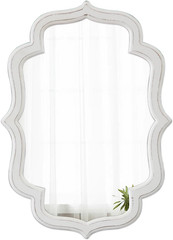 Chic Rustic Distressed White Oval Wall Mirror 22×30 for Farmhouse Style