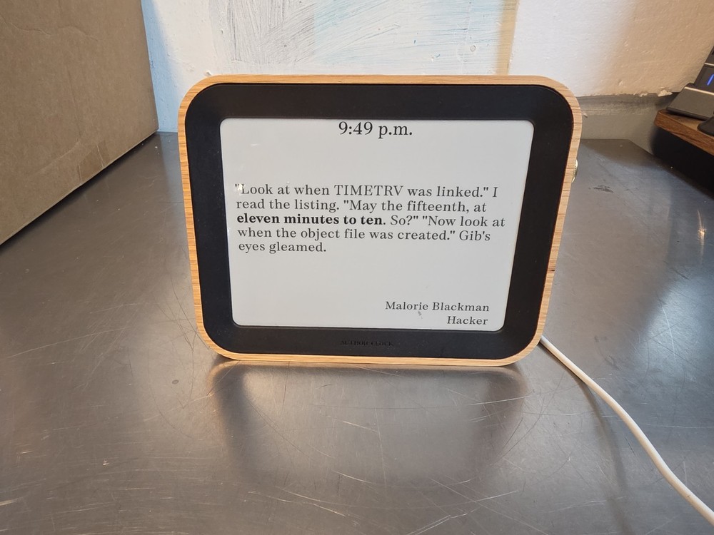 Author Clock – Volume 2 (Large 7.8”)
